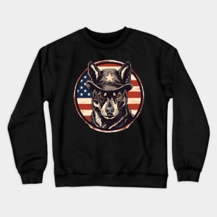 Patriotic Akita Crewneck Sweatshirt